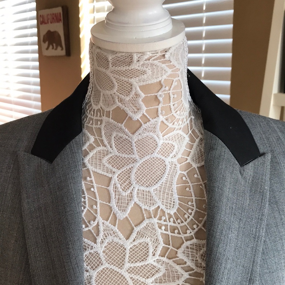 Express Blazer Gray Black Jacket - image 4